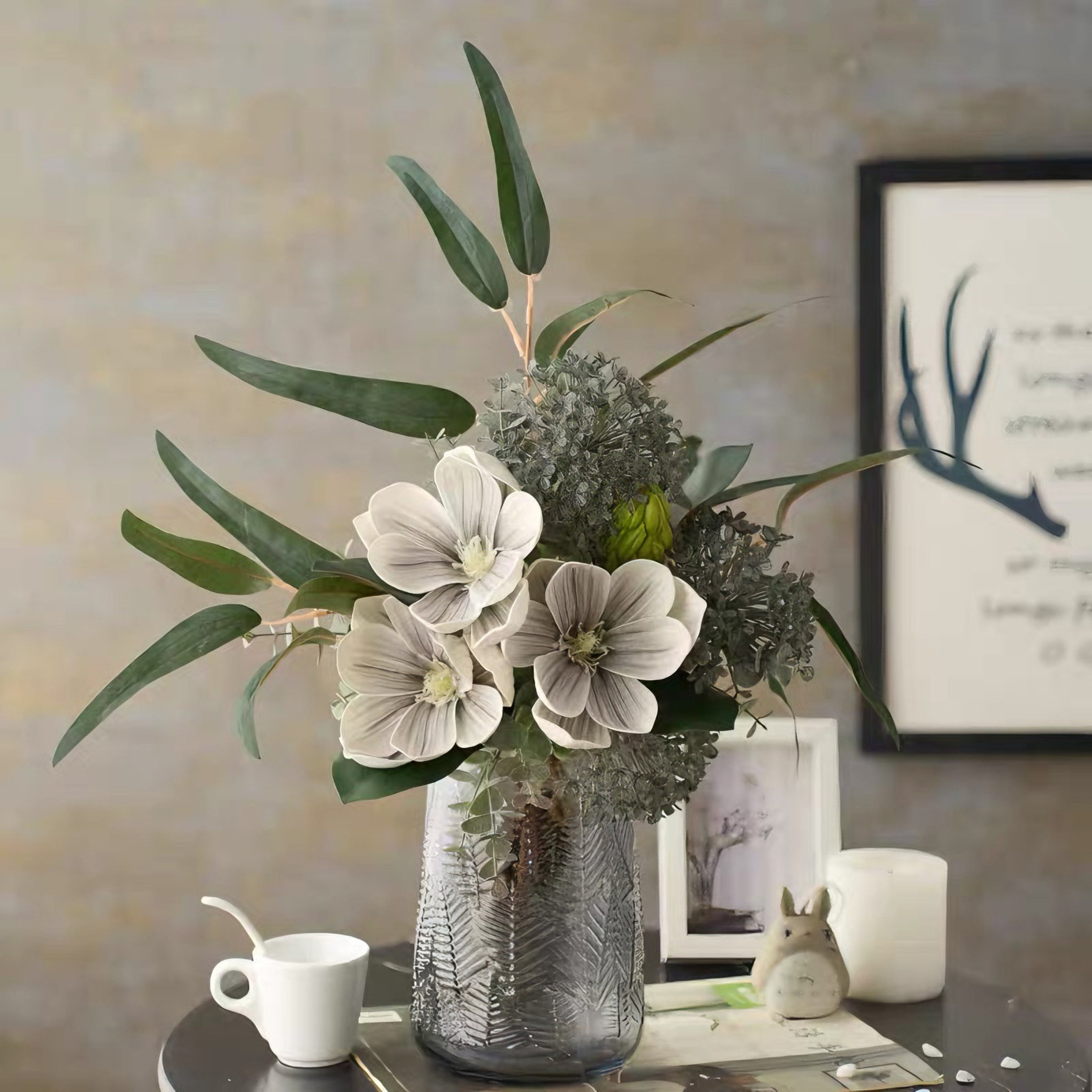 Elegant Magnolia Artificial Floral Arrangement
