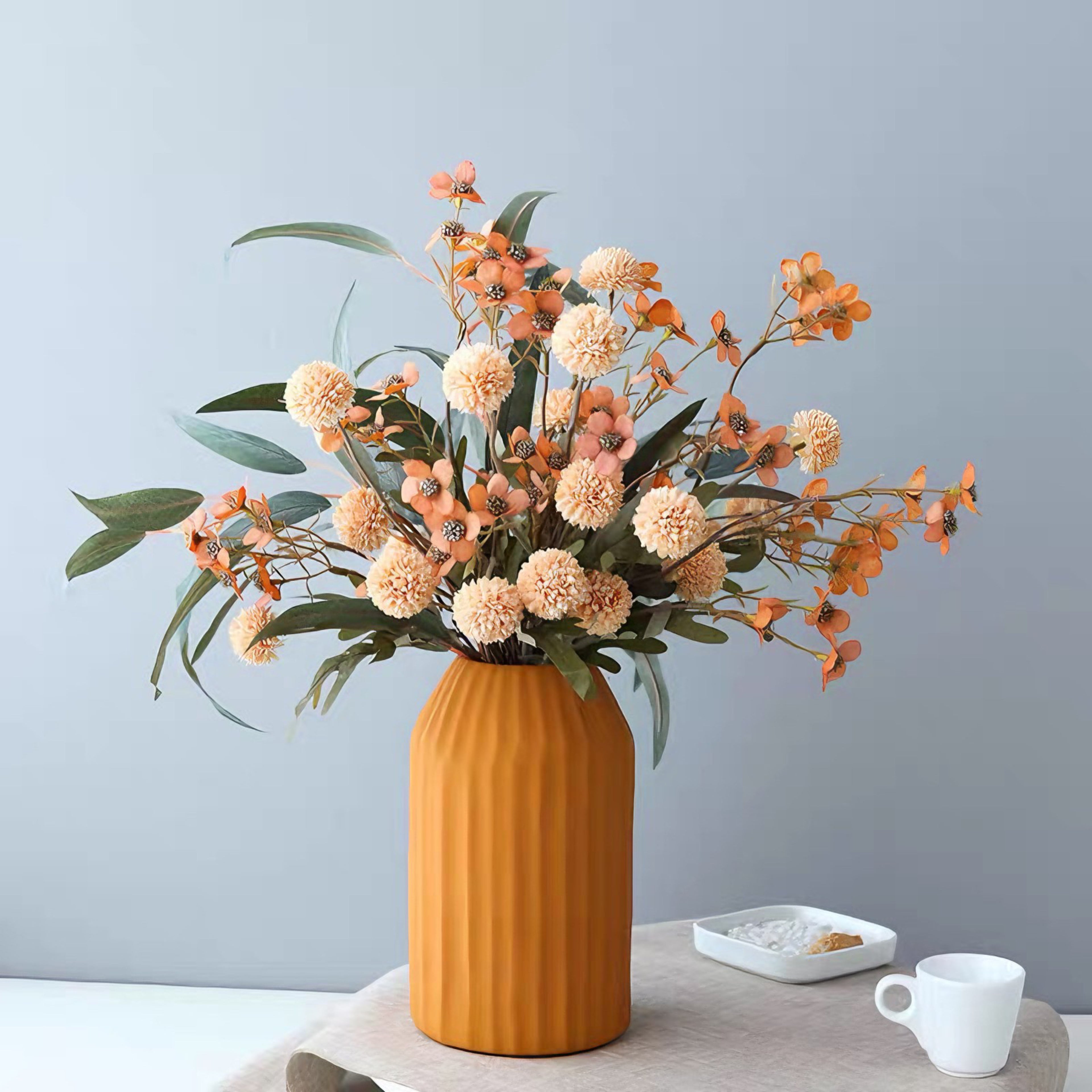 Autumn Wildflower & Dandelion Artificial Floral Arrangement