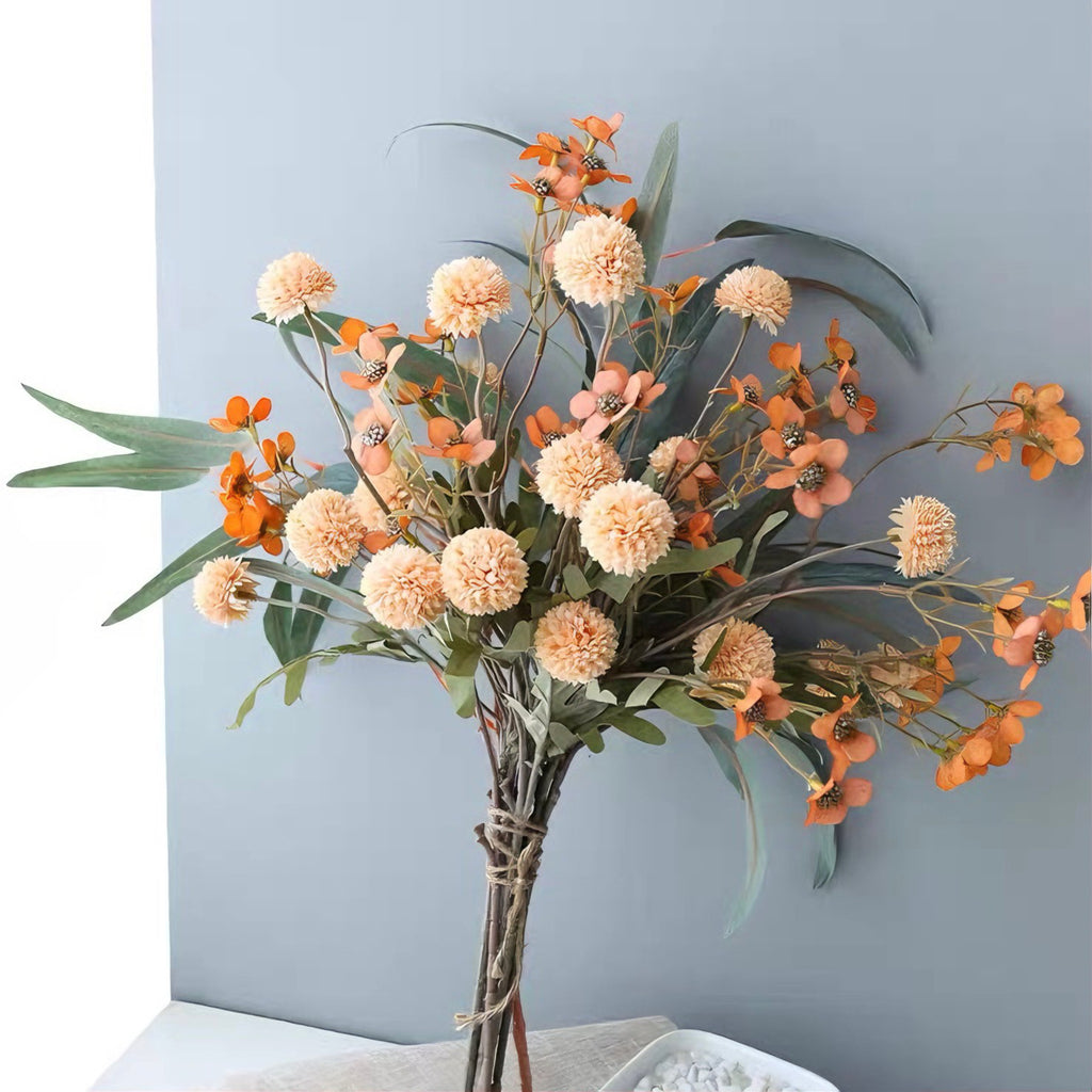 Autumn Wildflower & Dandelion Artificial Floral Arrangement