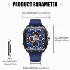 Herren Luxus Intrepid Sport Automatik Uhr
