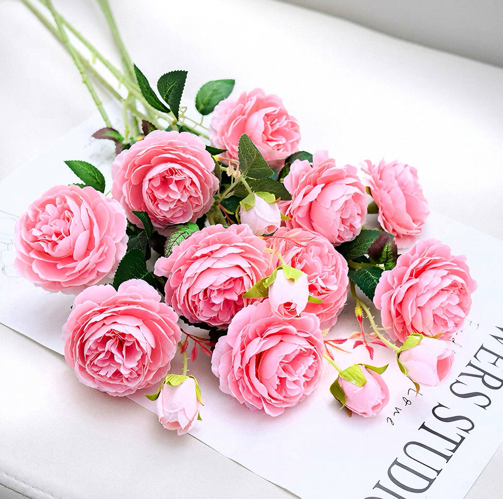 フェイクチューリップアレンジメント - ホワイト（茎10本 / 花10個）