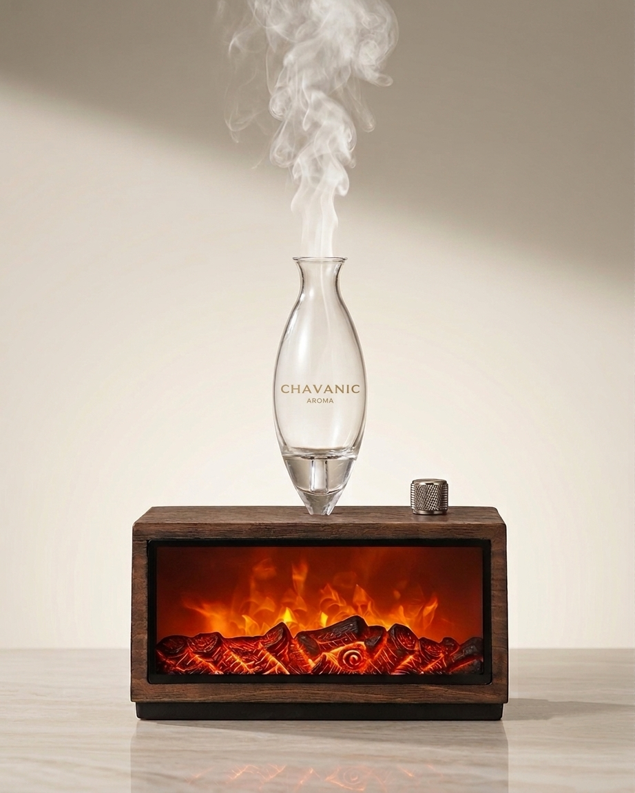 CHAVANIC™ Sommet Hearth — Handcrafted Wooden Aroma Diffuser