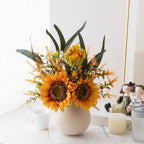 Sunny Splendor Sunflower Artificial Floral Arrangement