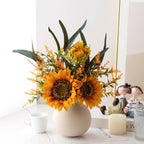 Sunny Splendor Sunflower Artificial Floral Arrangement