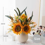 Sunny Splendor Sunflower Artificial Floral Arrangement