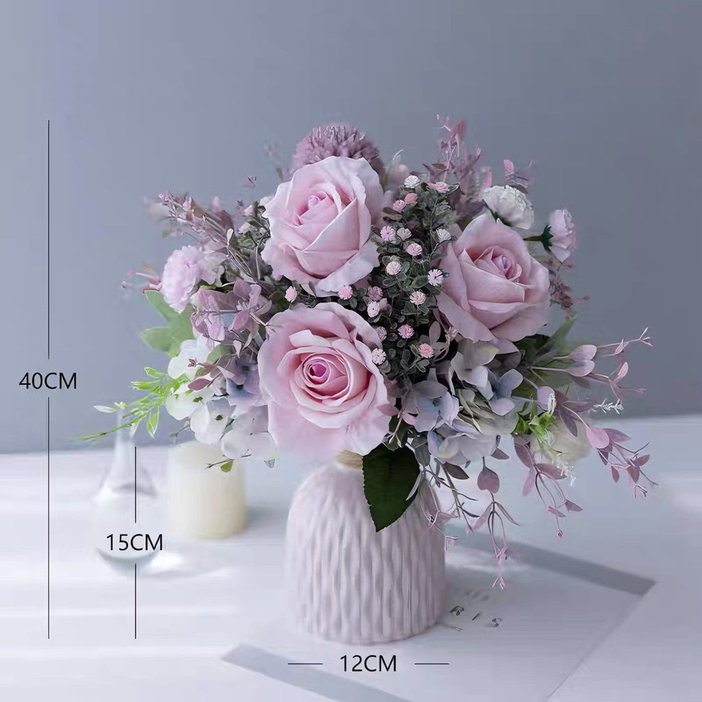 Blush Whisper Pink Artificial Floral Arrangement