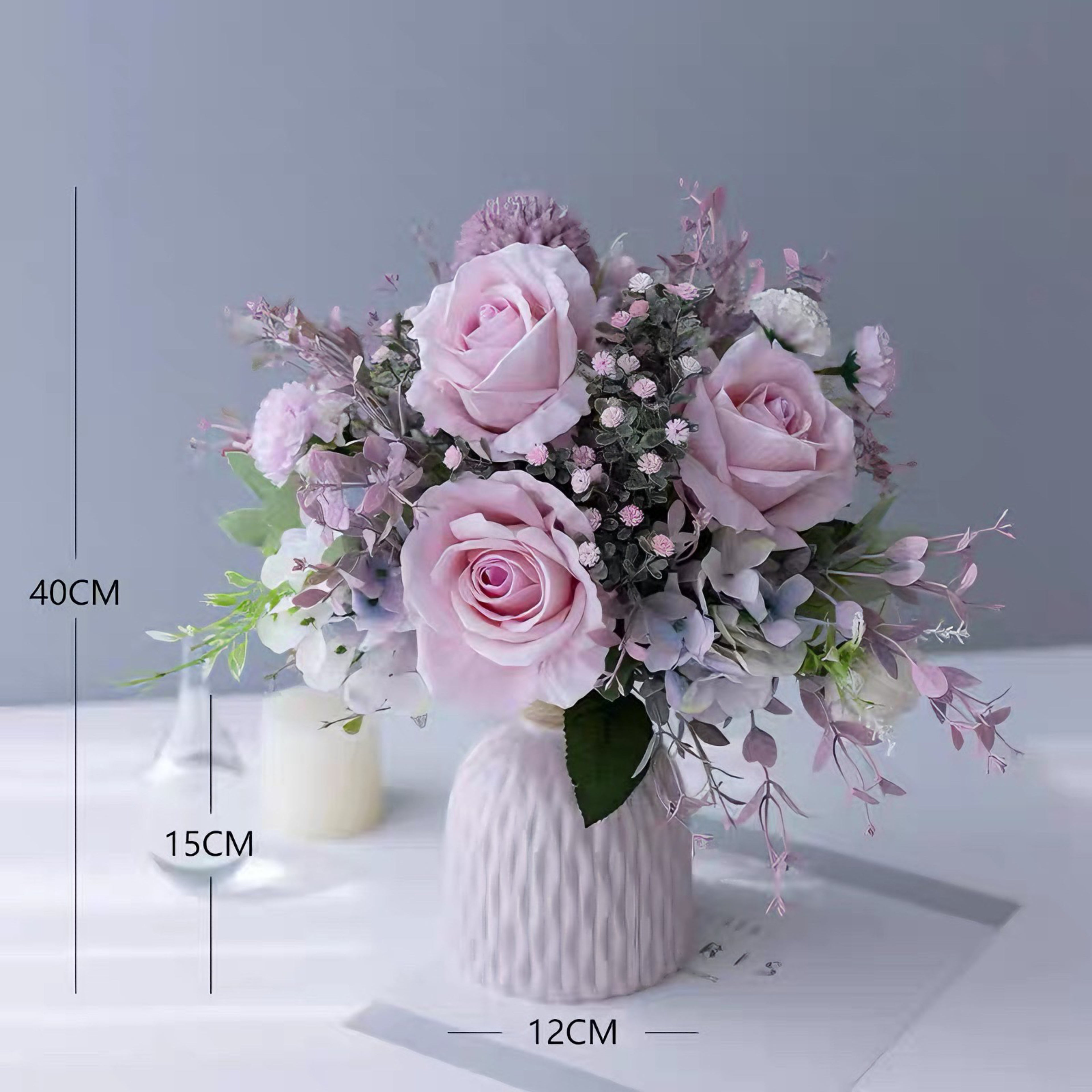 Blush Whisper Pink Artificial Floral Arrangement