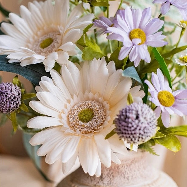 フェイクチューリップアレンジメント - ホワイト（茎10本 / 花10個）