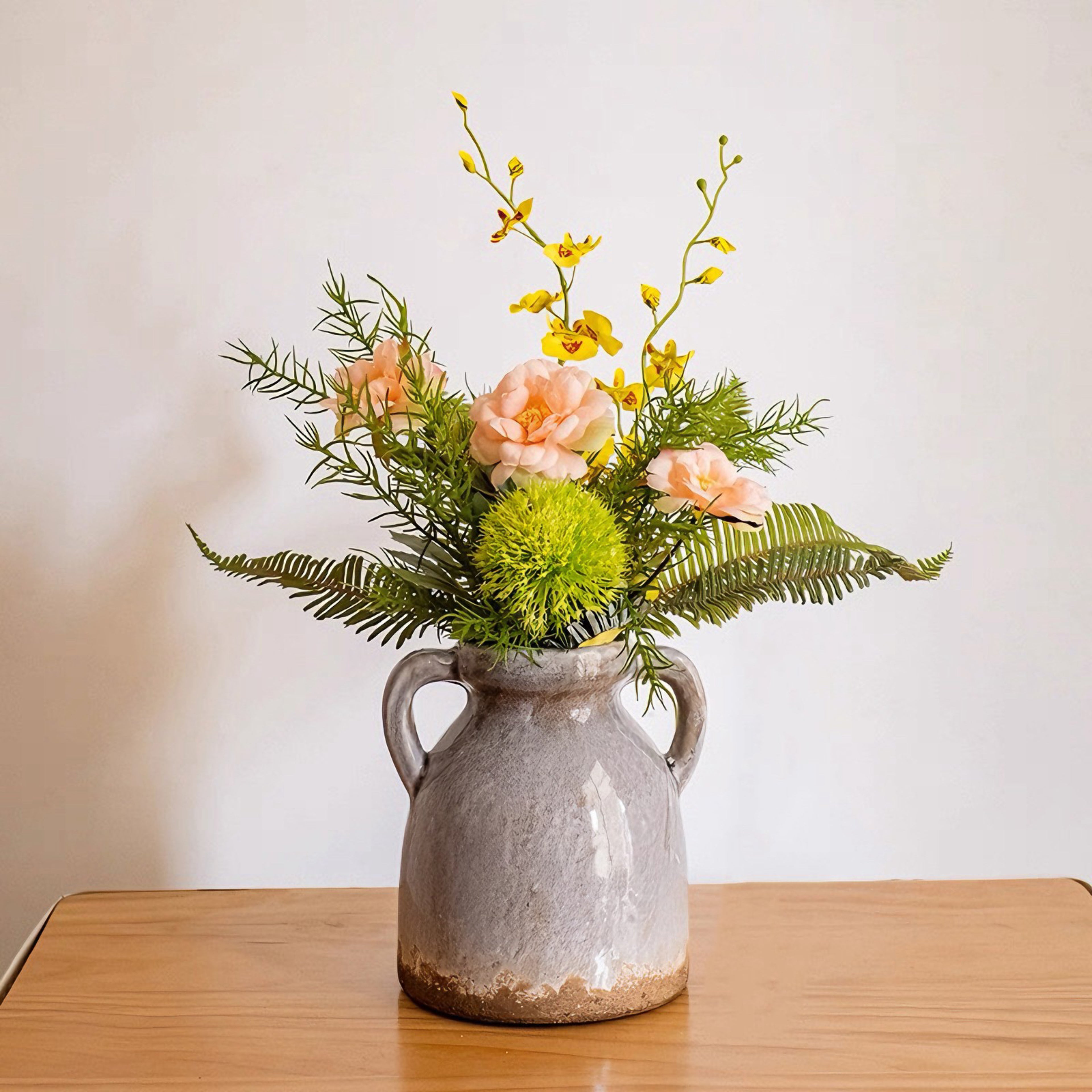 Whimsical Wildflower & Foliage Artificial Floral Arrangement