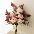 Blush Romance Luxe Pink Artisan Artificial Floral Arrangement
