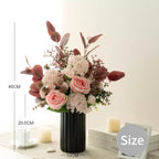 フェイクチューリップアレンジメント - ホワイト（茎10本 / 花10個）