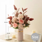 フェイクチューリップアレンジメント - ホワイト（茎10本 / 花10個）