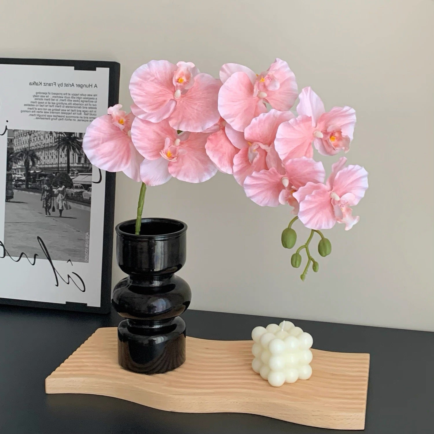 Lavender Orchid Elegance Artisan Faux Floral Arrangement