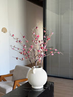 Vintage Crimson Botanical Branch Faux Floral Arrangement