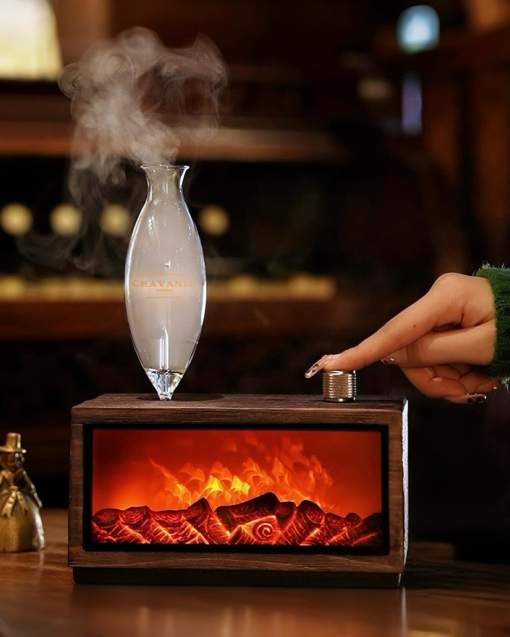 CHAVANIC™ Sommet Hearth — Handcrafted Wooden Aroma Diffuser