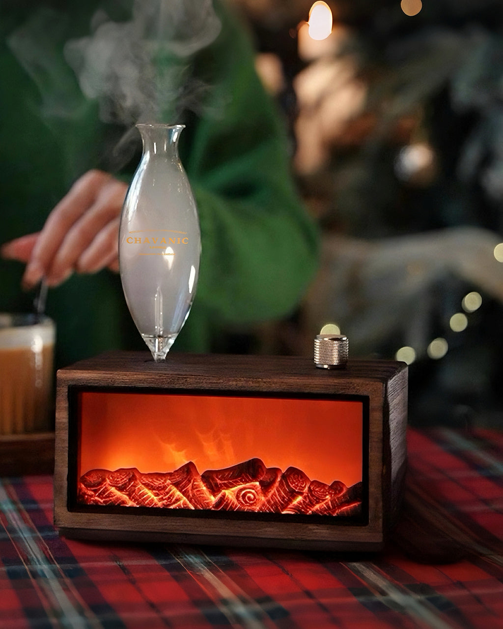 CHAVANIC™ Sommet Hearth — Handcrafted Wooden Aroma Diffuser