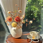 Autumn Spherical Bloom Artisan Faux Floral Arrangement