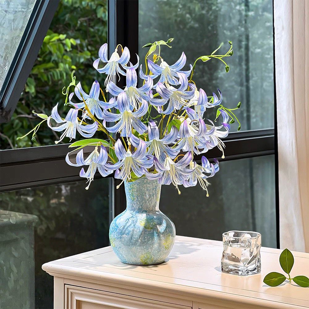 フェイクチューリップアレンジメント - ホワイト（茎10本 / 花10個）