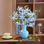 フェイクチューリップアレンジメント - ホワイト（茎10本 / 花10個）