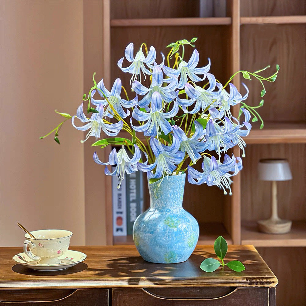 フェイクチューリップアレンジメント - ホワイト（茎10本 / 花10個）