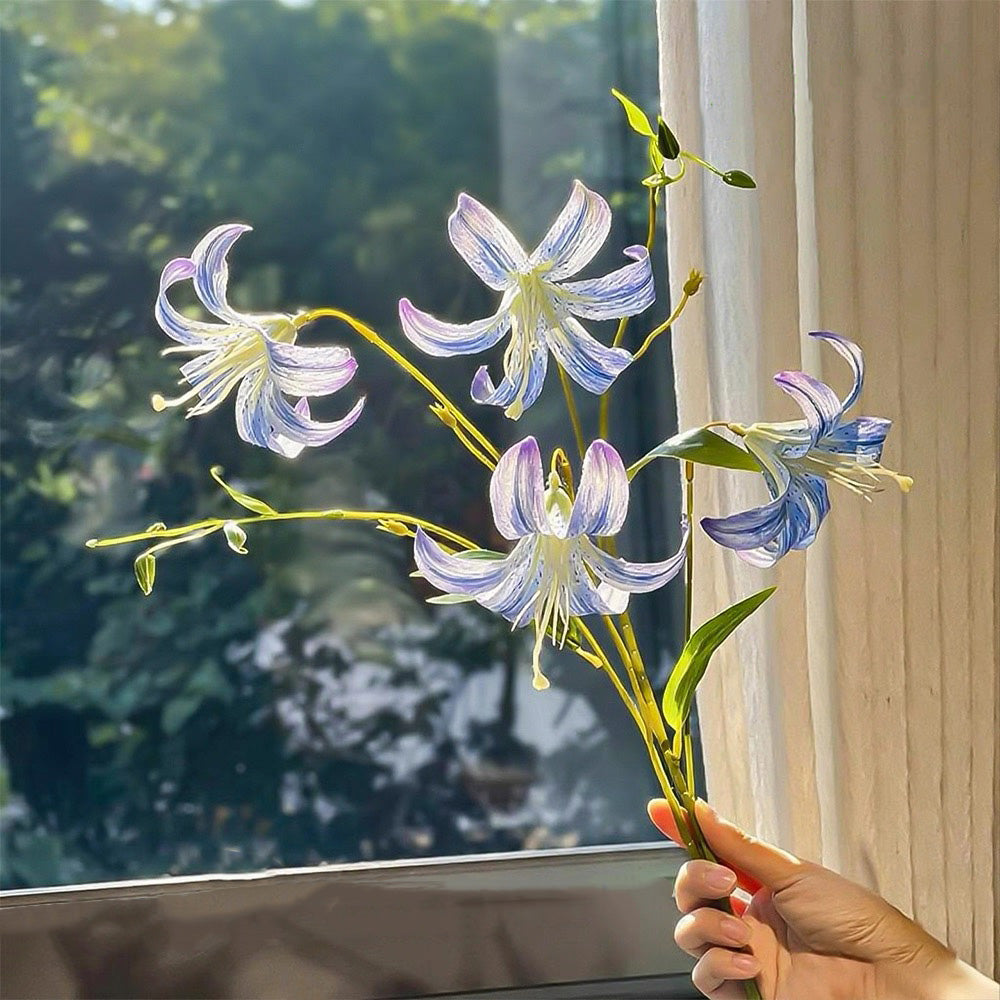 フェイクチューリップアレンジメント - ホワイト（茎10本 / 花10個）