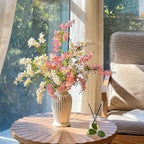 フェイクチューリップアレンジメント - ホワイト（茎10本 / 花10個）