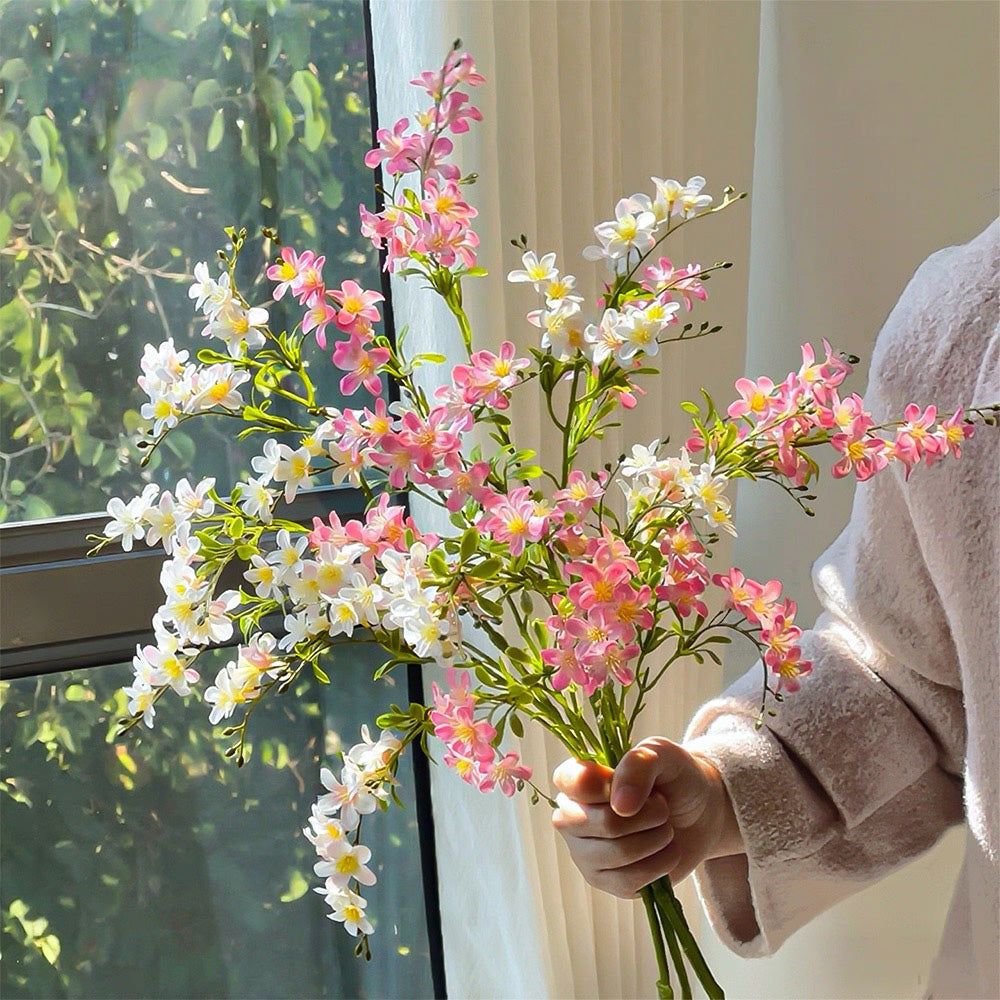 フェイクチューリップアレンジメント - ホワイト（茎10本 / 花10個）