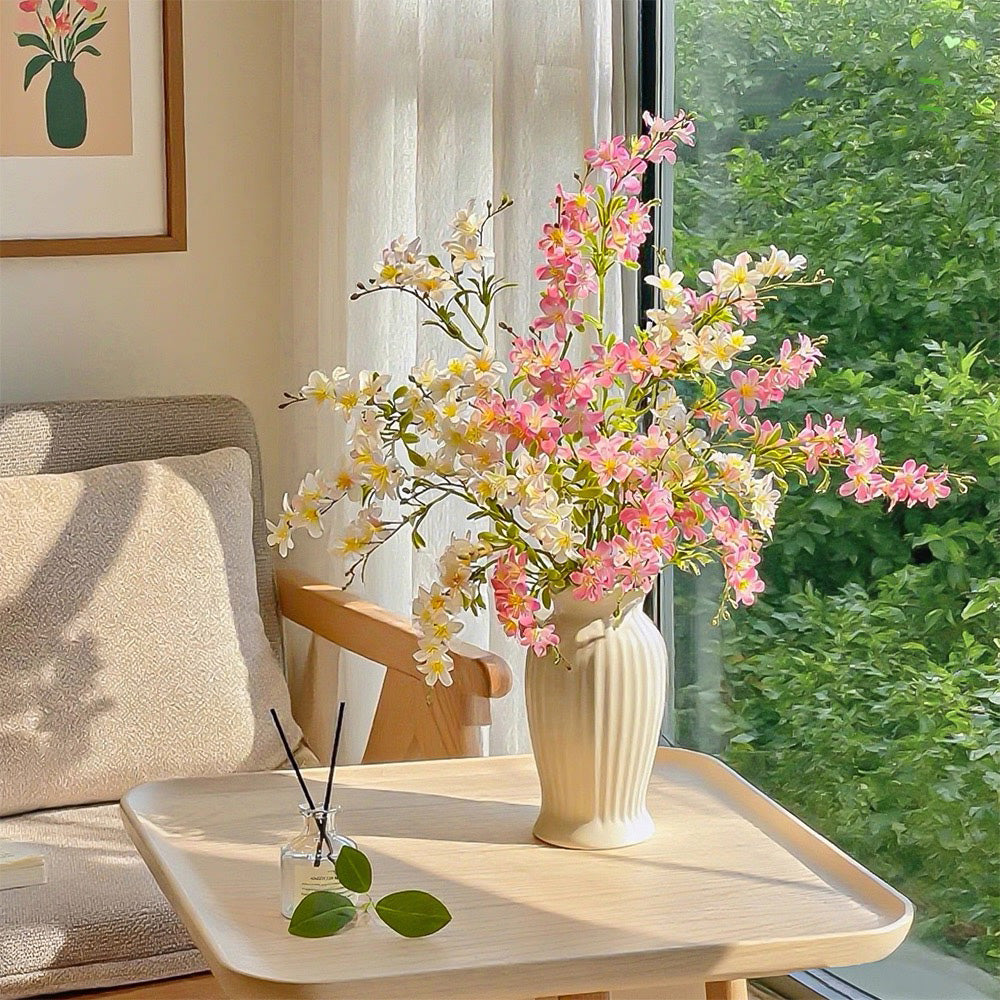 フェイクチューリップアレンジメント - ホワイト（茎10本 / 花10個）