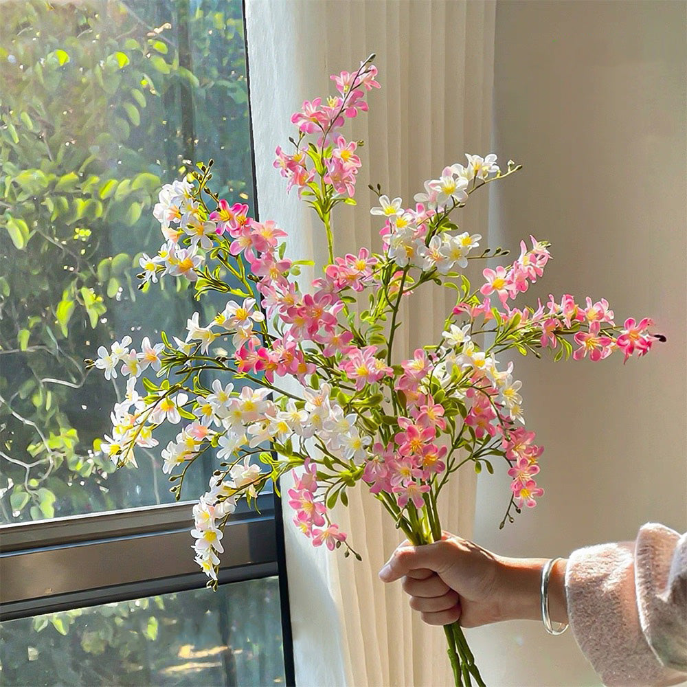 フェイクチューリップアレンジメント - ホワイト（茎10本 / 花10個）