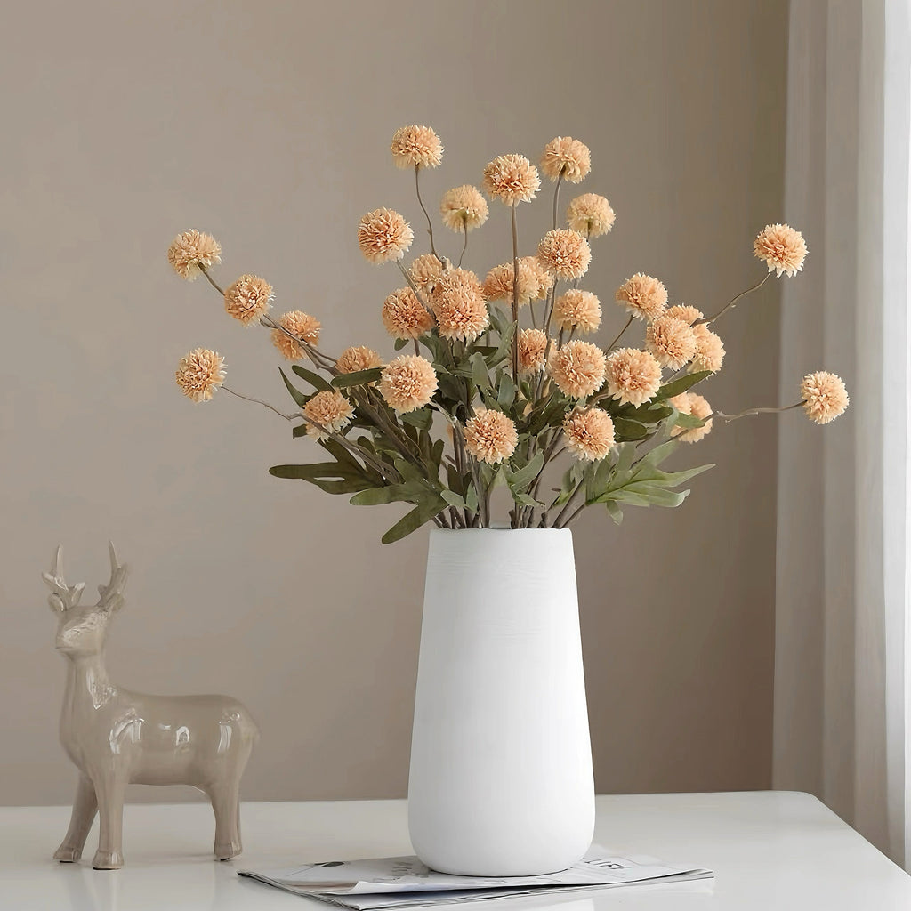 Minimalist Tapered Vase - Matte White