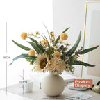 Textured Globe Vase - Creamy White