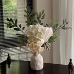 Faux Arrangement - Eucalyptus & White Hydrangea