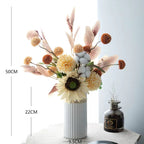 Faux Floral Arrangement - Sunflower & Autumn Blooms