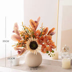 Textured Globe Vase - Creamy White