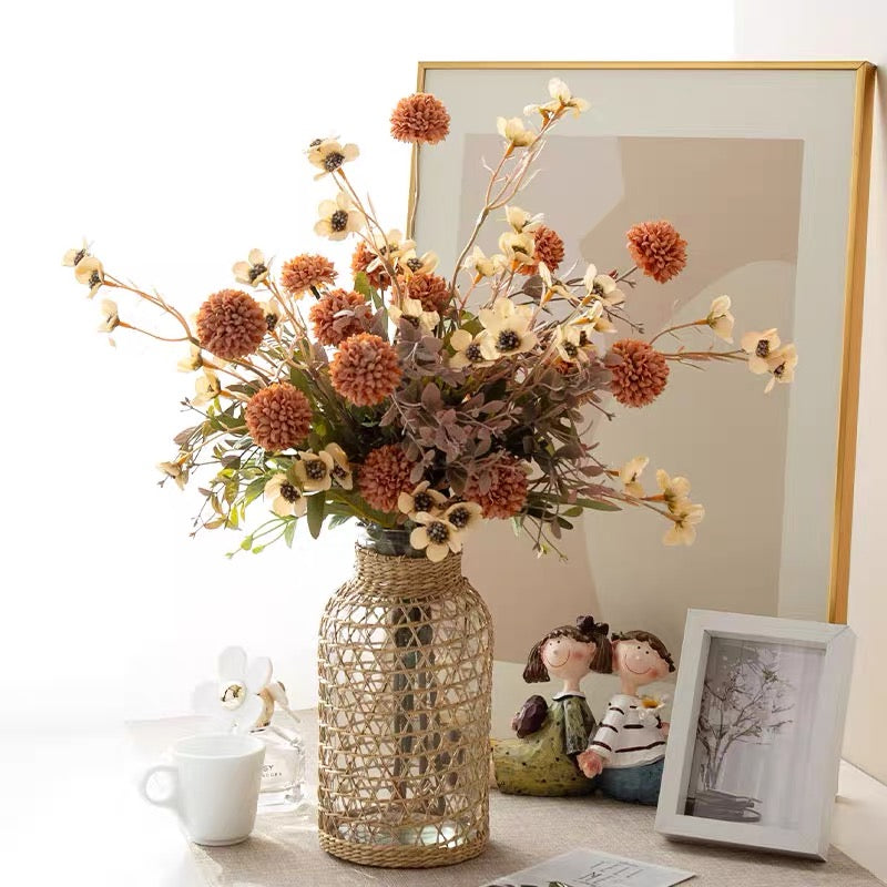 Woven Rattan Vase - Natural