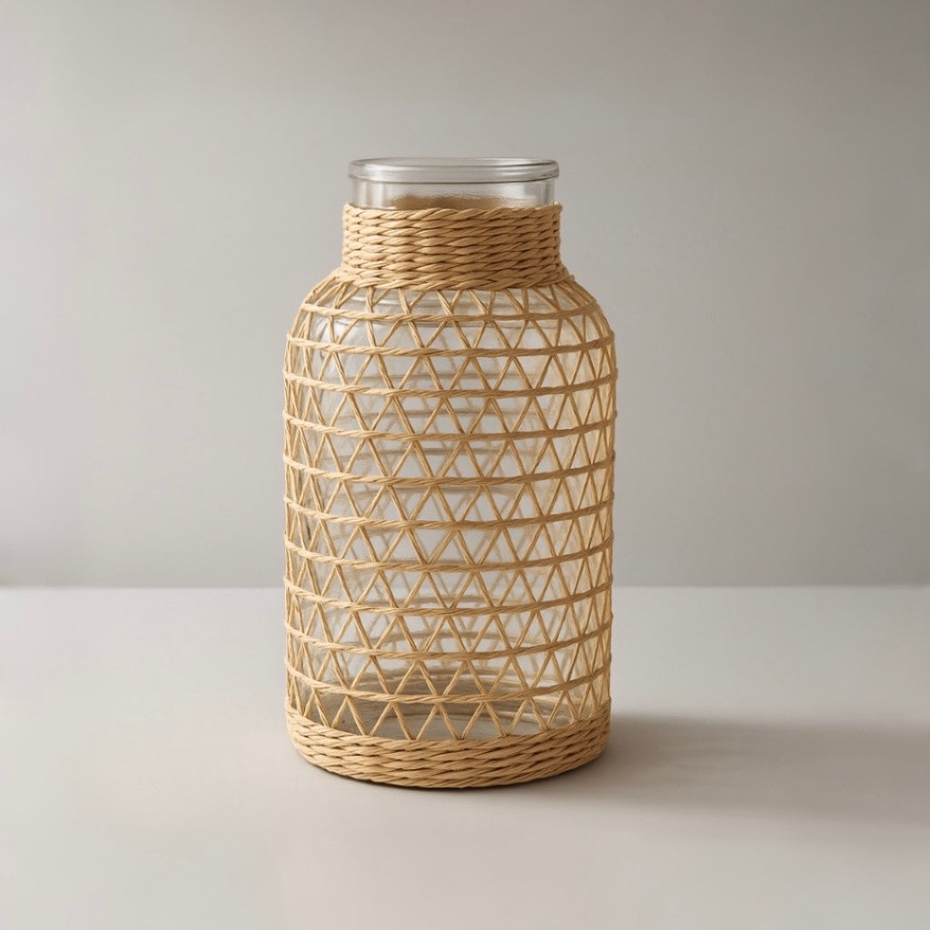 Faux Floral Arrangement - Orange PomPom & Cream Flower