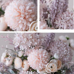 Faux Floral Arrangement - Pink & Purple Mixed Blooms
