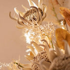 Faux Floral Arrangement - Neutral Tones Protea & Foliage