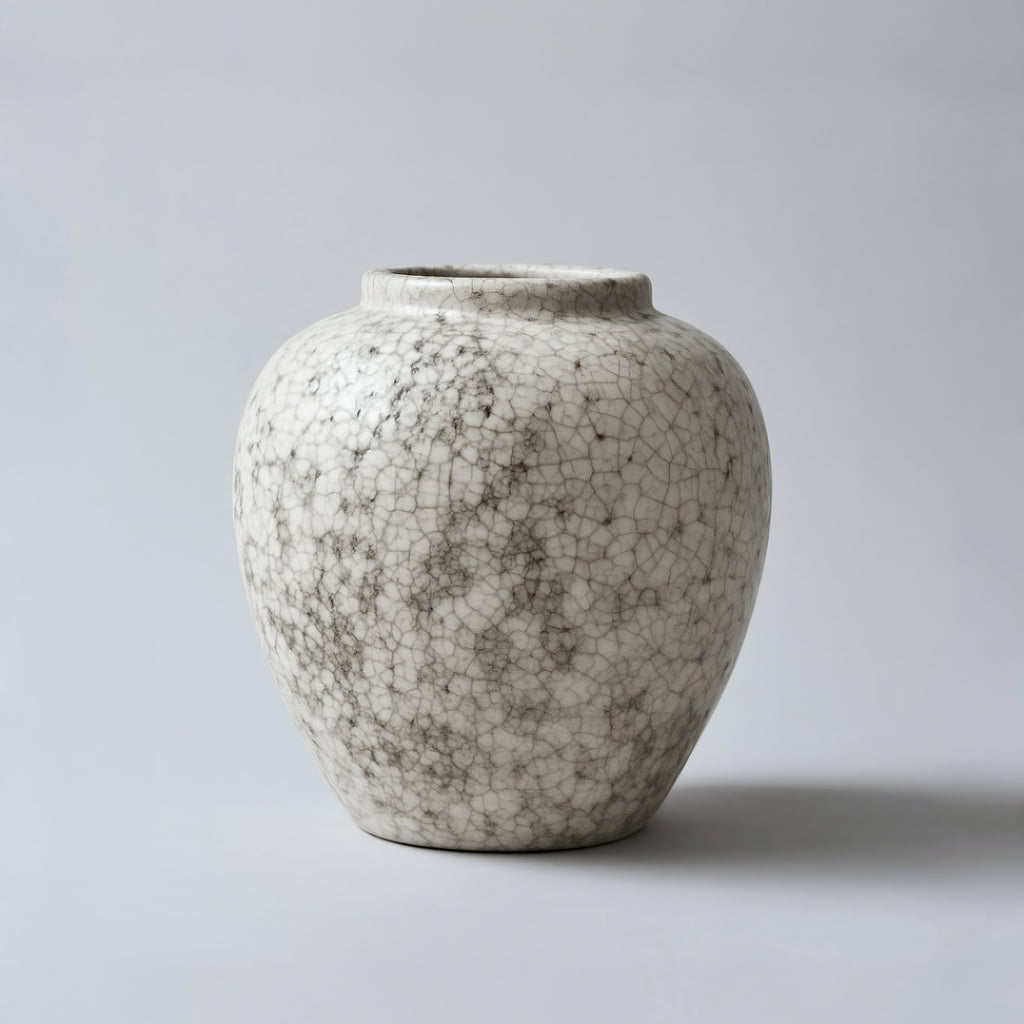 Vintage Crackle - Textured Ceramic Vase