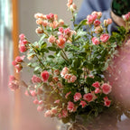 Rustic Elegance Blush & Coral Rose Faux Floral Arrangement