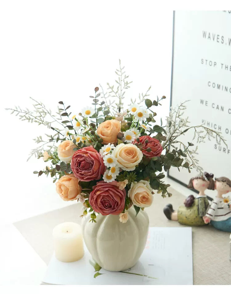 Luxe Blush Serenity Ensemble Faux Floral Arrangement