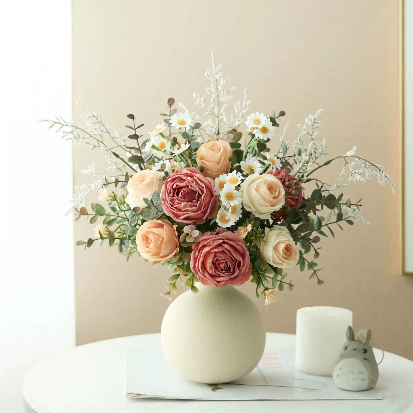 Luxe Blush Serenity Ensemble Faux Floral Arrangement