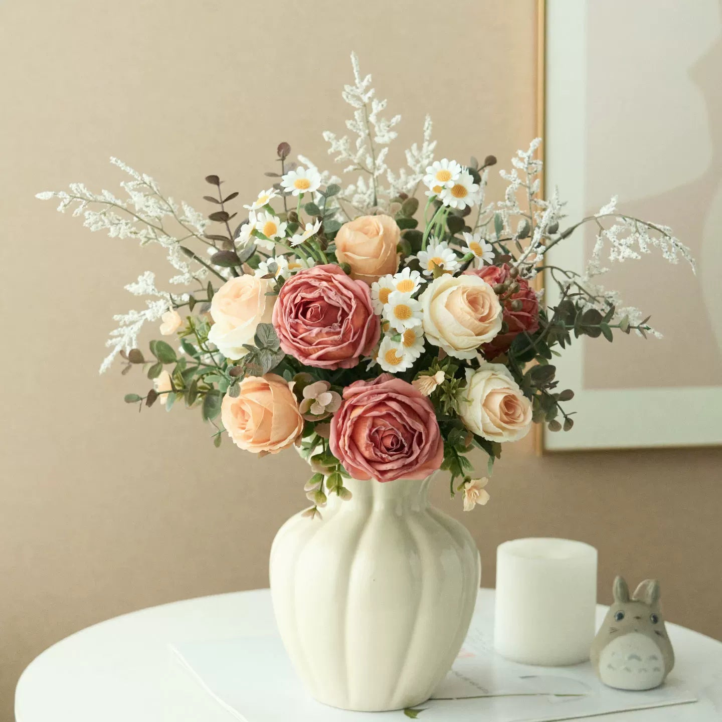 Luxe Blush Serenity Ensemble Faux Floral Arrangement