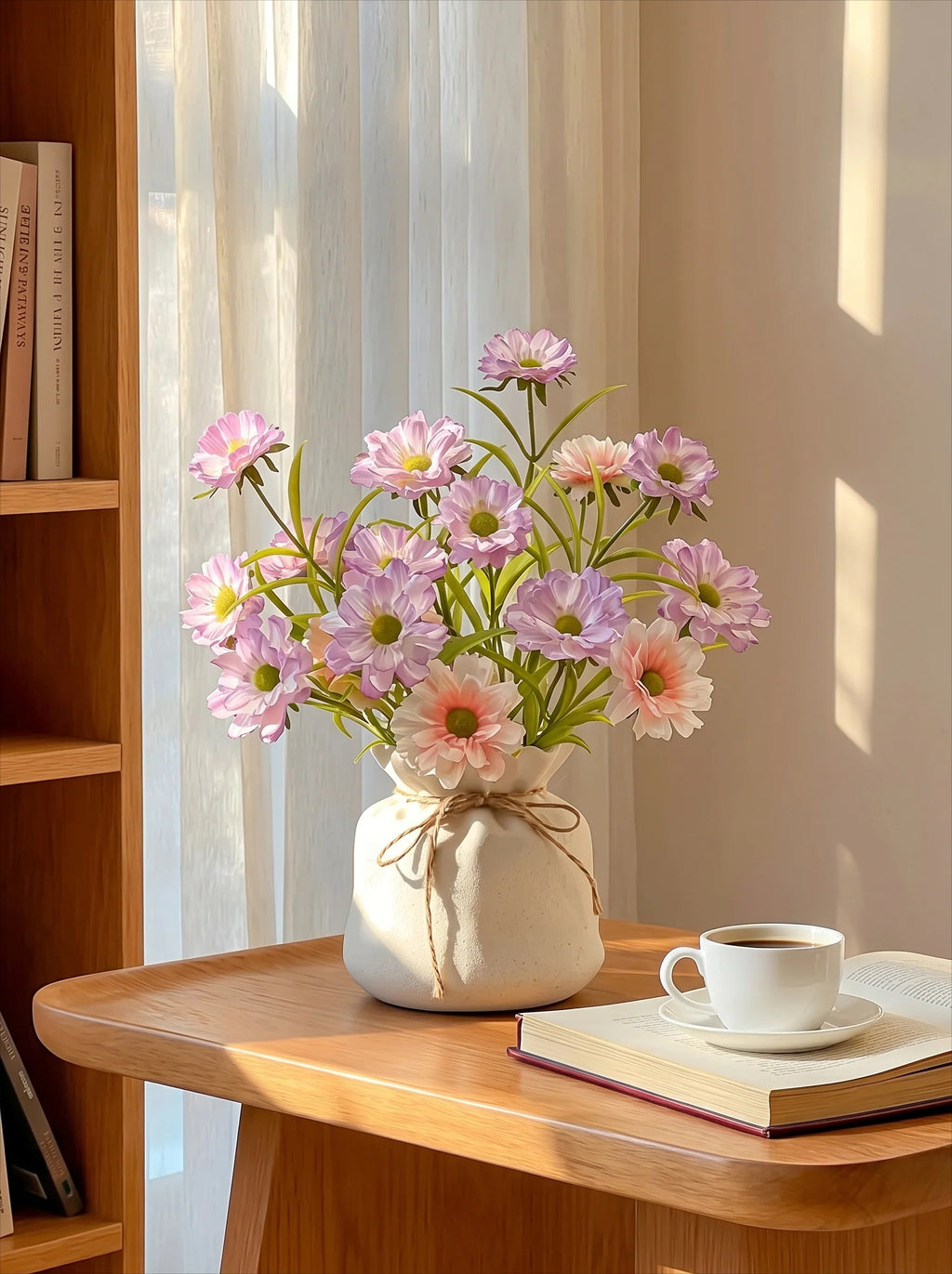 Ethereal Lilac Bloom Faux Floral Arrangement