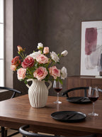Blush Rose Symphony Artisan Faux Floral Arrangement