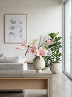Ethereal Lily Bloom Faux Floral Arrangement