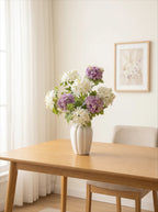 Lyxig Real-Touch Vit Hortensia Elegant Konstgjord Blomsterarrangemang