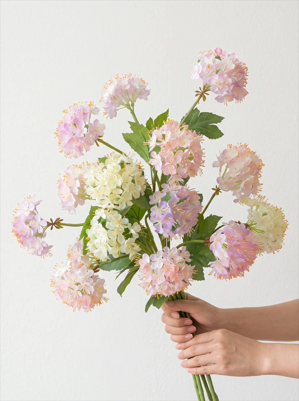 Pastel Whisper Hydrangea Faux Floral Bouquet