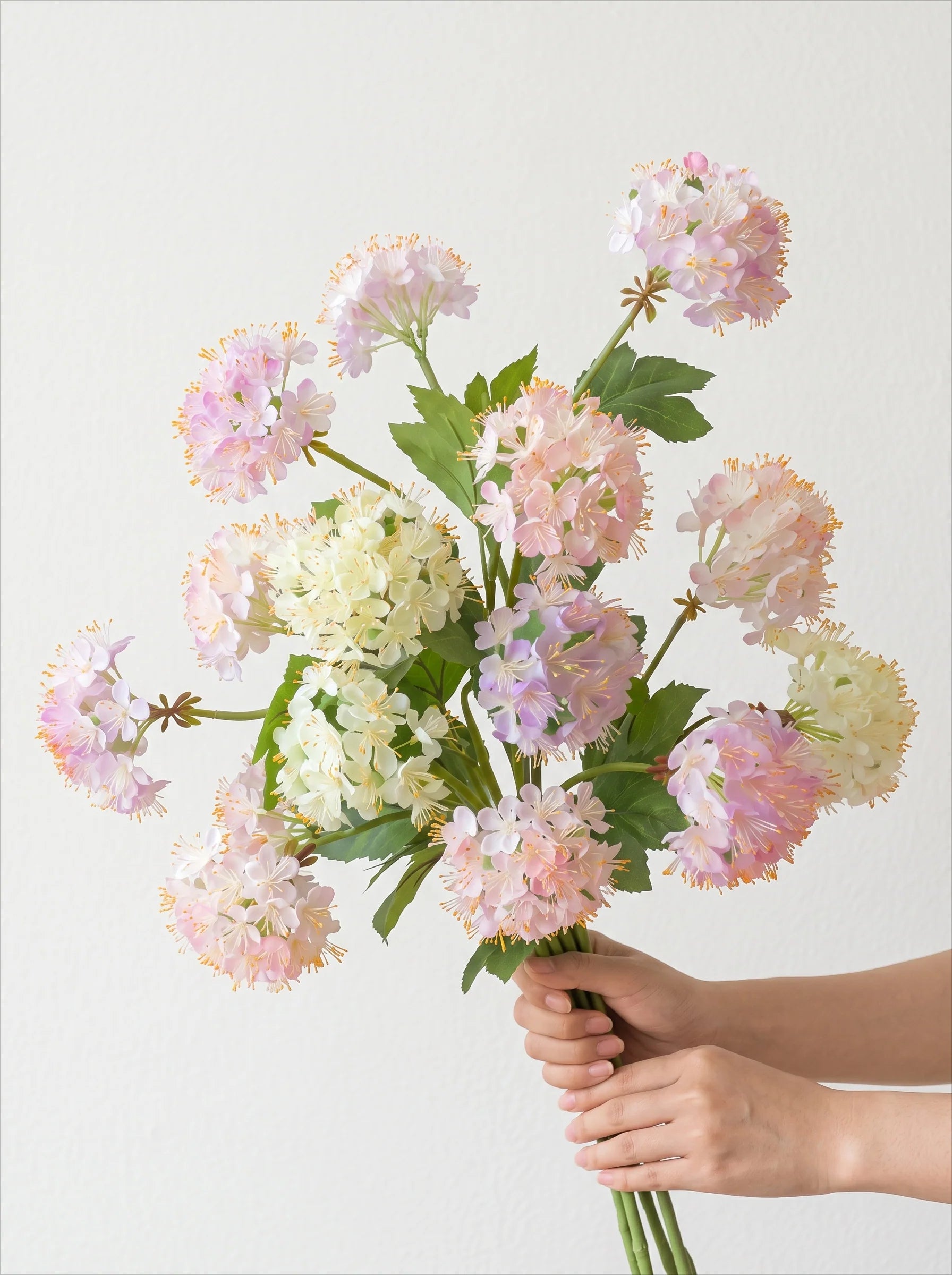 Pastel Whisper Hydrangea Faux Floral Bouquet
