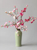 Elegant Zen Asian Plum Blossom Branch Artificial Floral Arrangement